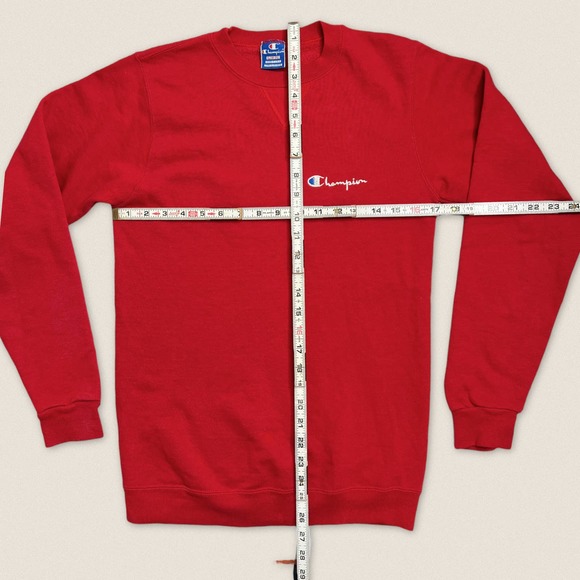 Vintage Champion Red Sweatshirt YOUTH XL may fit Women’s Small - Picture 3 of 5